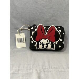 NEW Disney Parks Loungefly Minnie Mouse Polka Dot Accordion Card Holder Wallet